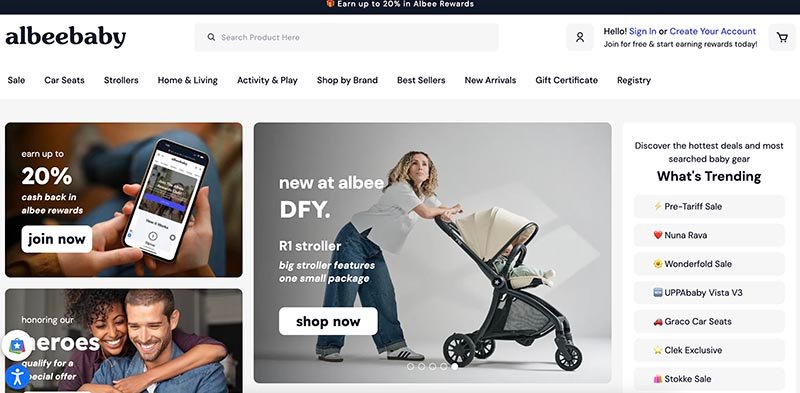 Albeebaby: американський інтернет-магазин товарів для дітей