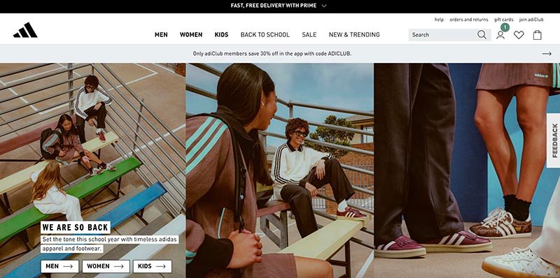 adidas (US): гід для покупців з України