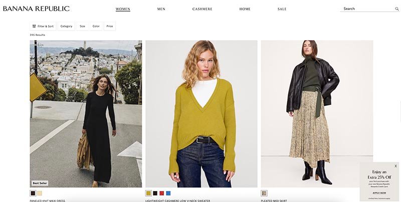 Banana Republic: гід для покупців з України